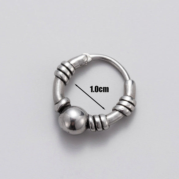 Wholesale Piercing Earrings Stainless Steel Cast Skull Totem Punk Retro Style
