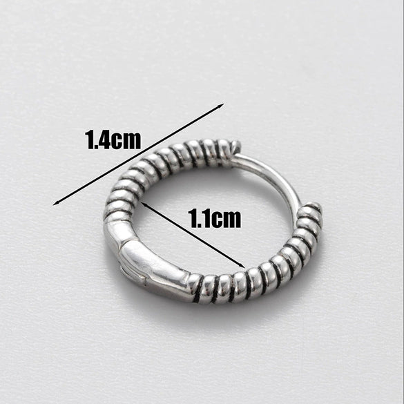 Wholesale Piercing Earrings Stainless Steel Cast Skull Totem Punk Retro Style