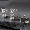 Wholesale Piercing Earrings Stainless Steel Casting Animal Punk Style Zodiac Design