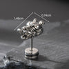 Wholesale Piercing Earrings Stainless Steel Casting Animal Punk Style Zodiac Design