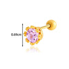 Wholesale Piercing Earrings Titanium Steel Geometric Electroplating For Women