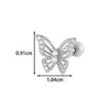 Wholesale Piercing Earrings Titanium Steel Geometric Electroplating For Women