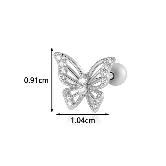 Wholesale Piercing Earrings Titanium Steel Geometric Electroplating For Women