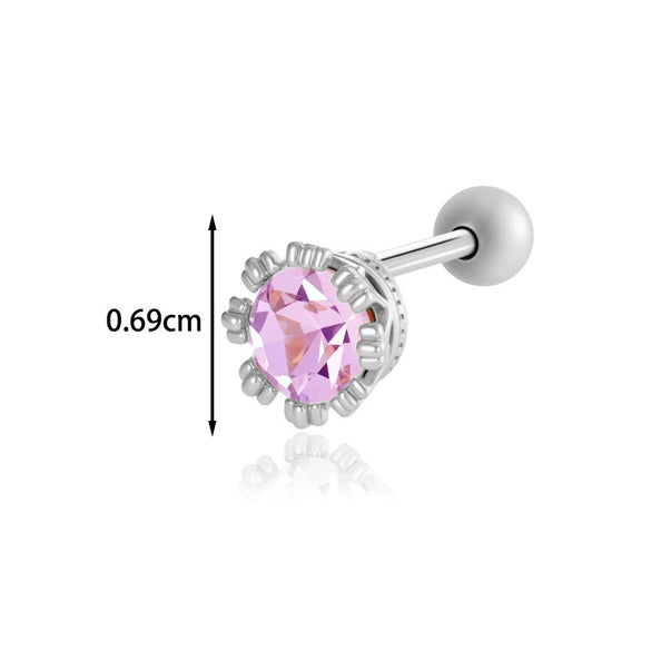 Wholesale Piercing Earrings Titanium Steel Geometric Electroplating For Women