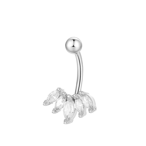 Wholesale Piercing Jewelry Copper Inlaid Zircon Butterfly Flower Star Style For Women