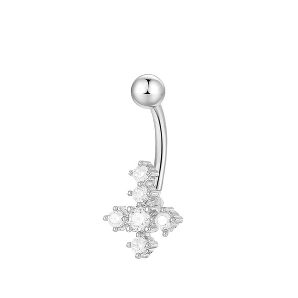 Wholesale Piercing Jewelry Copper Inlaid Zircon Butterfly Flower Star Style For Women