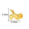 Wholesale Piercing Jewelry Titanium Alloy Animal Zodiac Shape Electroplated For Women