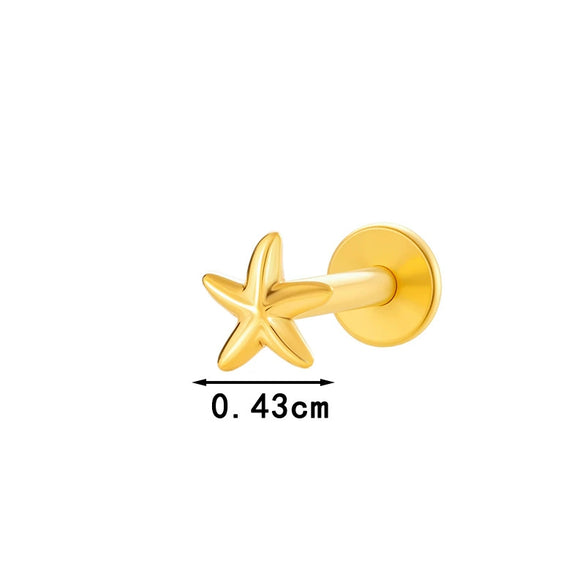 Wholesale Piercing Jewelry Titanium Alloy Animal Zodiac Shape Electroplated For Women