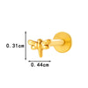 Wholesale Piercing Jewelry Titanium Alloy Animal Zodiac Shape Electroplated For Women