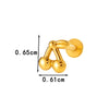 Wholesale Piercing Jewelry Titanium Alloy Animal Zodiac Shape Electroplated For Women