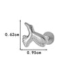 Wholesale Piercing Jewelry Titanium Alloy Animal Zodiac Shape Electroplated For Women