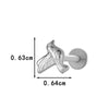 Wholesale Piercing Jewelry Titanium Alloy Animal Zodiac Shape Electroplated For Women