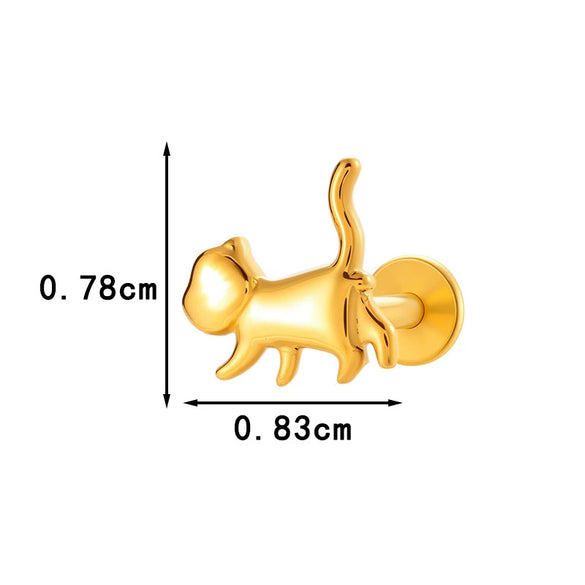Wholesale Piercing Jewelry Titanium Alloy Animal Zodiac Shape Electroplated For Women