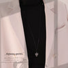 Wholesale Pine Cone And Flower Pendant Necklace With Adjustable Rope Original Design Zinc Alloy