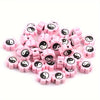 Wholesale Pink Mixed Color Tai Chi Flower Soft Clay Beads For Diy Bracelet Beaded Jewelry Accessories Painted With Flower Pattern