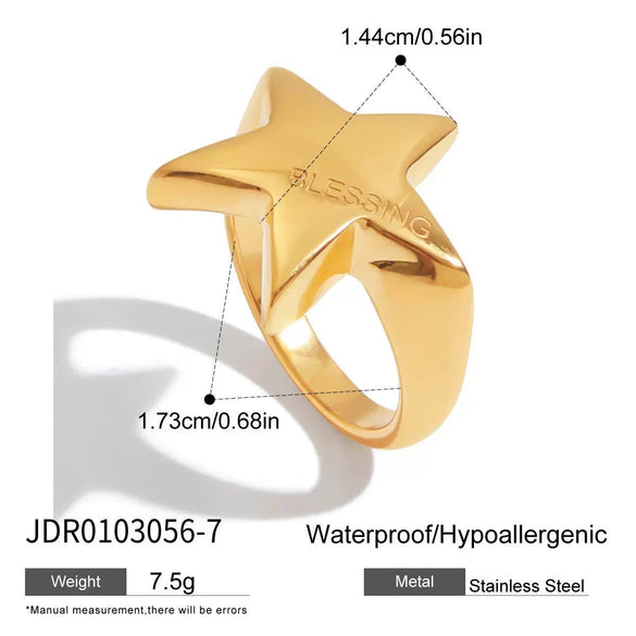 Wholesale Pink Zircon Ring In Ins Style Stainless Steel Geometric Shape Electroplating For Ladies