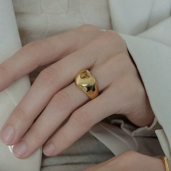 Wholesale Pink Zircon Ring In Ins Style Stainless Steel Geometric Shape Electroplating For Ladies