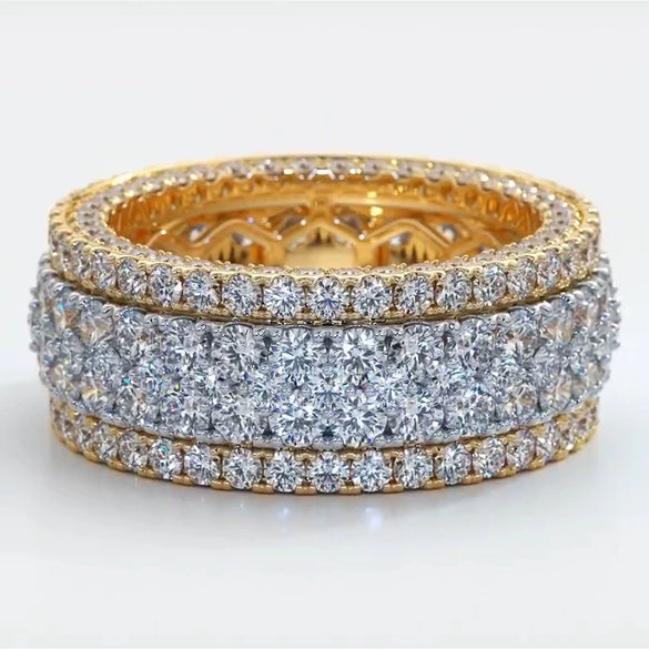 Wholesale Plain Ring Copper Geometric Style Electroplating For Women