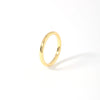 Wholesale Plain Ring Ultrafine Gold And Silver Twocolor Simple Copper Geometric Women's Ring With Electroplating
