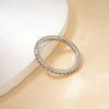 Wholesale Plain Ring Ultrafine Gold And Silver Twocolor Simple Copper Geometric Women's Ring With Electroplating