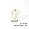 Wholesale Plain Ring Ultrafine Gold And Silver Twocolor Simple Copper Geometric Women's Ring With Electroplating