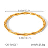 Wholesale Plain Stainless Steel And Titanium Steel Ring Bracelet For Women With Pvd Vacuum Plating Light Luxury Style Non Fading Waterproof Anti Oxidation And Corrosion Resistant