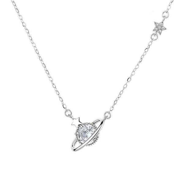 Wholesale Planet Pendant Necklace 925 Sterling Silver Stylish Trendy Elegant