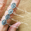 Wholesale Plant Flowers Style Geometric Titanium Steel Open Ring Electroplated With 18K Gold And Zircon Birthstone