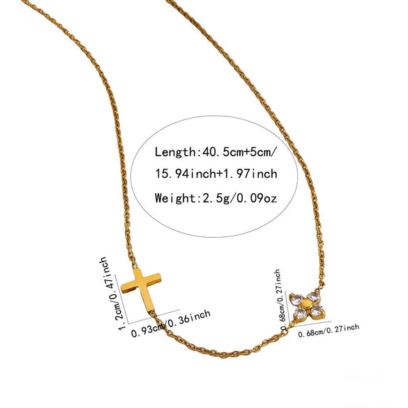 Wholesale Plants Flowers Pattern Stainless Steel Electroplated Women's Earrings Necklace And Bracelet Set Accessories