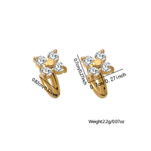 Wholesale Plants Flowers Pattern Stainless Steel Electroplated Women's Earrings Necklace And Bracelet Set Accessories