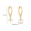 Wholesale Plants Flowers Pattern Stainless Steel Electroplated Women's Earrings Necklace And Bracelet Set Accessories