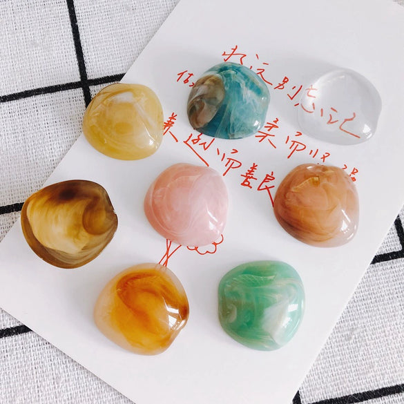 Wholesale Plastic And Resin Accessories For Diy Asymmetrical Shaped Transparent Glass Protection Treated