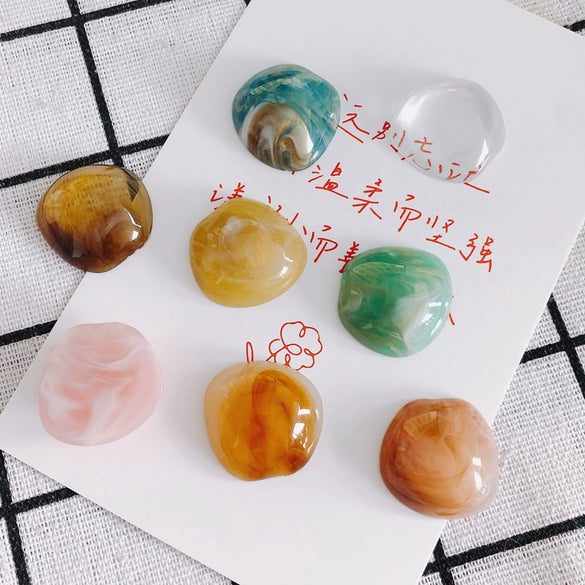Wholesale Plastic And Resin Accessories For Diy Asymmetrical Shaped Transparent Glass Protection Treated