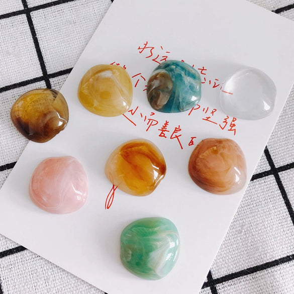 Wholesale Plastic And Resin Accessories For Diy Asymmetrical Shaped Transparent Glass Protection Treated