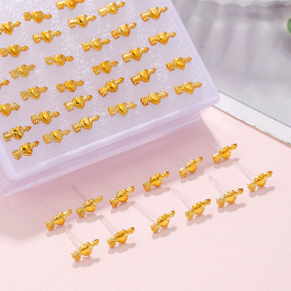 Wholesale Plastic And Resin Antiallergic Earrings With Geometric Design And Electroplating Process