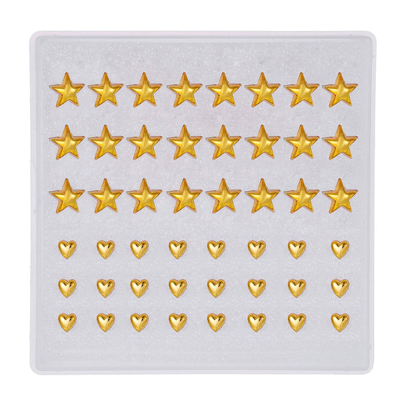 Wholesale Plastic And Resin Antiallergic Earrings With Geometric Design And Electroplating Process