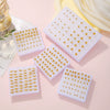 Wholesale Plastic And Resin Antiallergic Earrings With Geometric Design And Electroplating Process