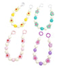 Wholesale Plastic And Resin Beaded Hand Chain With Printed Flower Design Lovely Style