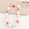 Wholesale Plastic And Resin Beaded Hand Chain With Printed Flower Design Lovely Style