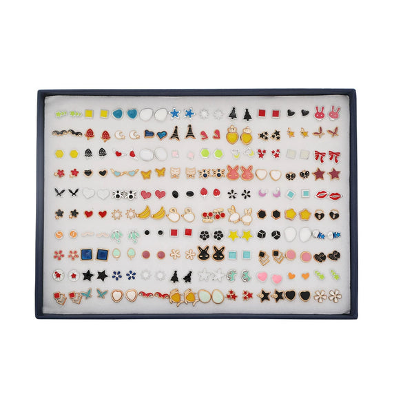 Wholesale Plastic And Resin Earrings Set With Geometric Style Dripping Glue Design In Fruit And Food Shape