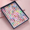 Wholesale Plastic And Resin Earrings Set With Geometric Style Dripping Glue Design In Fruit And Food Shape