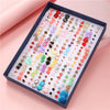 Wholesale Plastic And Resin Earrings Set With Geometric Style Dripping Glue Design In Fruit And Food Shape