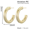 Wholesale Plastic And Resin Geometric Retro Light Luxury Hollow Electroplated Women's Earrings