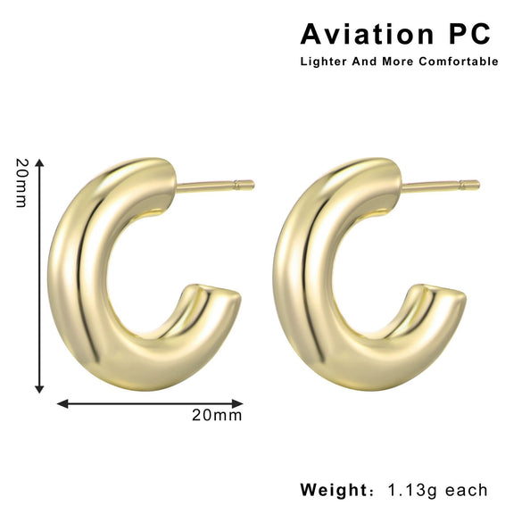Wholesale Plastic And Resin Geometric Retro Light Luxury Hollow Electroplated Women's Earrings