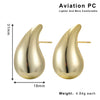 Wholesale Plastic And Resin Geometric Retro Light Luxury Hollow Electroplated Women's Earrings