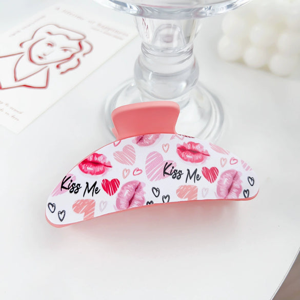 Wholesale Plastic And Resin Handmade Love Hairpin For Women In Sweet Style