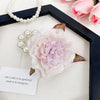 Wholesale Plastic And Resin Handmade Plant Flowers Style Hair Rope Hair Ring And Back Hair Clip For Women