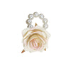 Wholesale Plastic And Resin Handmade Plant Flowers Style Hair Rope Hair Ring And Back Hair Clip For Women