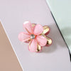 Wholesale Plastic And Resin Handmade Women's Hair Claw Clips With Cat's Eye And Flower Design