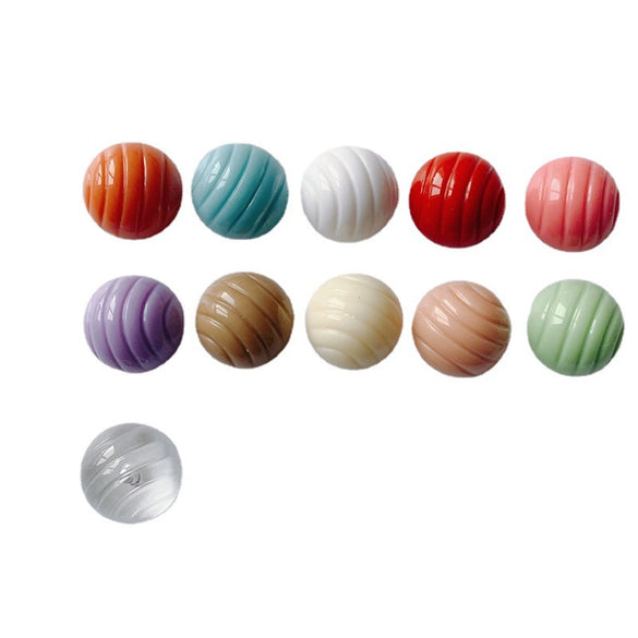 Wholesale Plastic And Resin Mobile Phone Case Pendant With Multicolor Vertical Pattern And Handmade Ball Bead Patch Environmentally Protected